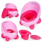 Noša za decu sa uklonivim umetkom i neklizajućim nogicama, roze, ECOTOYS - Слика 3