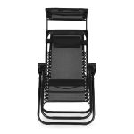 Podesiva baštenska fotelja sa tendom black - Слика 2