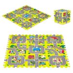 Podloga za igru city 9 elemenata 90.5x90,5cm iplay Eco Toys