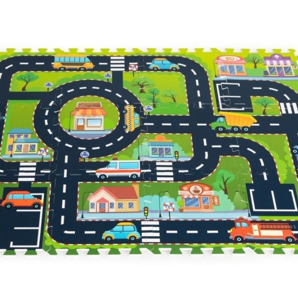 Podloga za igru puzzle city Eco Toys