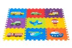 Podloga za igru puzzle vehicles 9 elemenata 86x86cm iplay Eco Toys - Слика 3