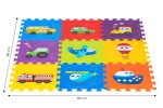 Podloga za igru puzzle vehicles 9 elemenata 86x86cm iplay Eco Toys - Слика 7