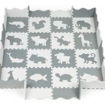 Podloga za igru sa ogradom 36el. 154x154 Eco Toys