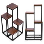 Polica za cveće dark walnut ModernHome - Слика 2