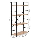 Polica za knjige LOFT 4 wild oak - Слика 8