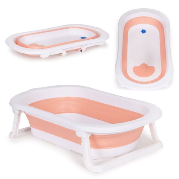 Sklopiva kadica za bebe pink sa odvodom Eco Toys