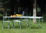 Sklopivi sto za kampovanje white, 180x60 cm - Слика 2