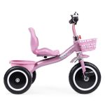 Tricikl sa neklizajućim rukohvatima, zvoncem i korpom, Pink, ECOTOYS - Слика 3