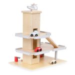 Velika drvena garaža sa parkingom I liftom + automobili Eco Toys - Слика 5