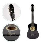 Velika drvena gitara za decu crna Eco Toys - Слика 4