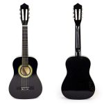 Velika drvena gitara za decu crna Eco Toys