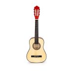 Velika drvena gitara za decu crvena Eco Toys - Слика 2