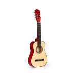 Velika drvena gitara za decu crvena Eco Toys - Слика 3