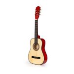 Velika drvena gitara za decu crvena Eco Toys - Слика 4