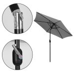 Veliki ugaoni suncobran GREY - Слика 6