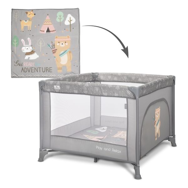 LORELLI OGRADICA PLAY & RELAX - GREY ADVENTURE