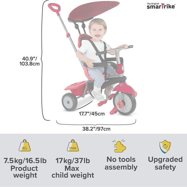 SMART TRIKE TRICIKL ZOOM - CRVENI
