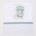 Pamučni prekrivač "3LITTLE FRIENDS IN PARIS" MINT