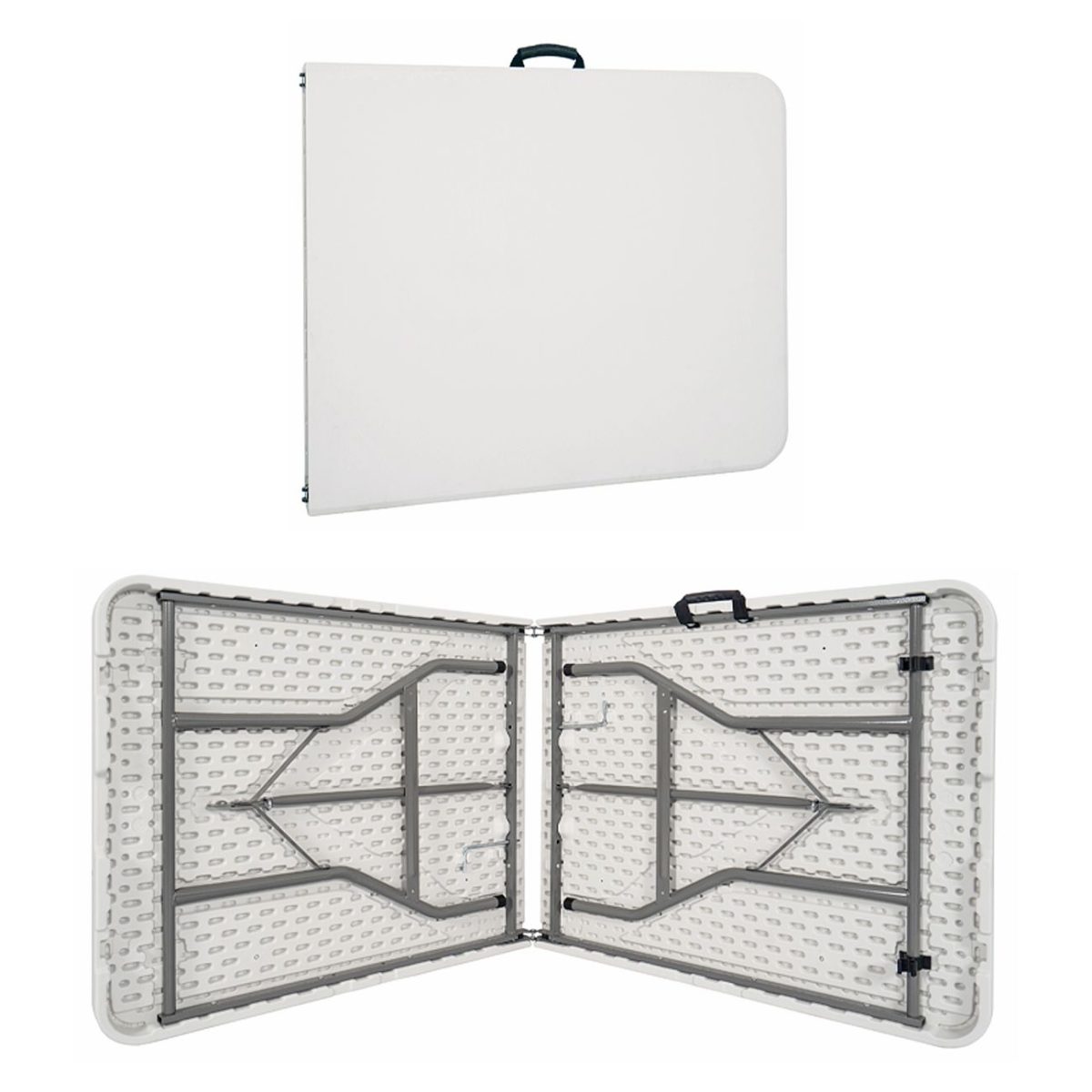 Sklopivi sto beli 180x74x74 cm - Слика 3