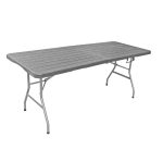 Sklopivi sto crni 180x74x74cm