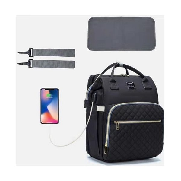 BBO TORBA ZA MAME (BT023) SPORT MAMA BAG - BLACK