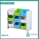 Kesper ksp17716 dečija polica sa 9 kutija od platna