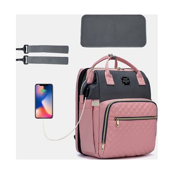 BBO TORBA ZA MAME (BT023) SPORT MAMA BAG - PINK