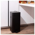 Estia es01-20040 kanta za otpatke metalna sa pedalom 30l crna - Слика 4