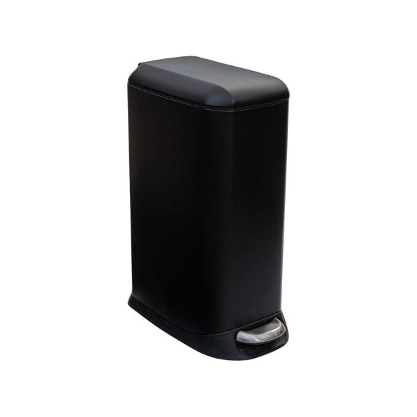 Estia es01-9144 kanta za otpatke metalna sa pedalom 20l crna mat