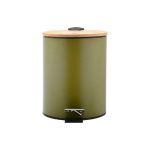 Estia es02-15114 kanta za otpatke metal bambus 5l maslinasta
