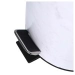 Estia es02-22020 kanta za otpatke metal bambus sa pedalom 5l mermer bela - Слика 3