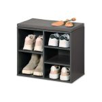 Kesper ksp15913 mini cipelarnik sivi sa jastukom za sedenje 51.5 x 48 x 29,5 cm - Слика 2