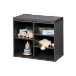 Kesper ksp15913 mini cipelarnik sivi sa jastukom za sedenje 51.5 x 48 x 29,5 cm - Слика 3