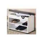 Kesper ksp15914 mini cipelarnik beli sa jastukom za sedenje 60x45x30cm - Слика 3