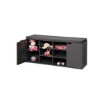 Kesper ksp15919 drveni cipelarnik sivi sa jastukom za sedenje 103x48x30,5cm - Слика 3