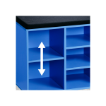 Kesper ksp15960 mini cipelarnik plavi sa jastukom za sedenje 51.5 x 48 x 29,5 cm - Слика 4