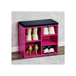 Kesper ksp15964 mini cipelarnik rozi sa jastukom za sedenje 51.5 x 48 x 29,5 cm