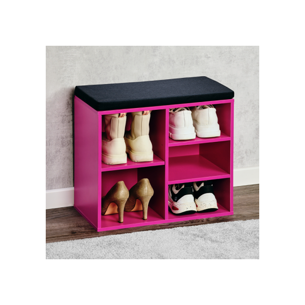 Kesper ksp15964 mini cipelarnik rozi sa jastukom za sedenje 51.5 x 48 x 29,5 cm