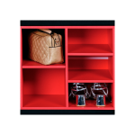 Kesper ksp15983 drveni cipelarnik crveni sa jastukom za sedenje 103,5x48x29,5cm - Слика 3