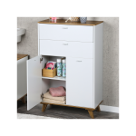 Kesper ksp15993 ormarić sa 2 ladice I 2 vrata 60x28x96 cm beli lak - Слика 2