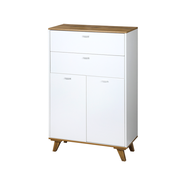 Kesper ksp15993 ormarić sa 2 ladice I 2 vrata 60x28x96 cm beli lak