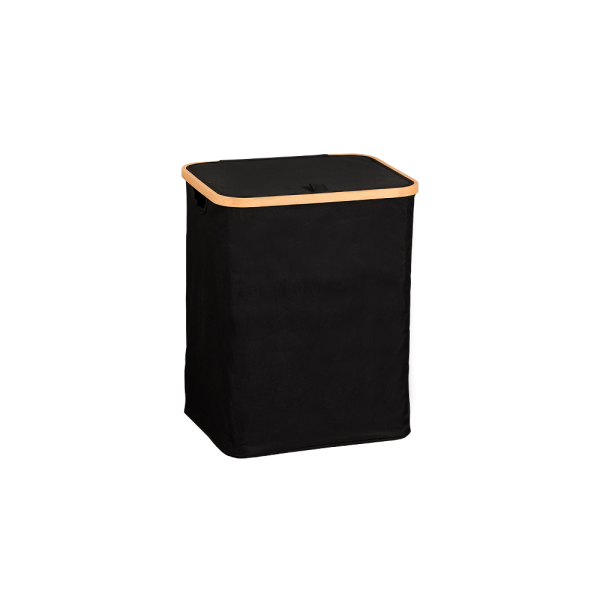Kesper ksp19594 korpa za prljavi veš sa bambus okvirom crna 51cm