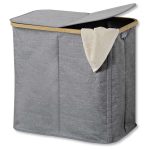 Kesper ksp19598 korpa za prljavi veš 2 pregrade sa bambus okvirom - Слика 2