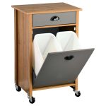 Kesper ksp25528 višenamenski ormarić sa točkićima sa 2 kante za otpatke - Слика 3