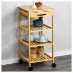 Kesper ksp25819 višenamenska polica sa točkićima 33 x 73 x 33 cm - Слика 3