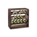 Kesper ksp69243 polica za vino  borovo drvo fsc 15 flaša 50x50y28cm - Слика 2