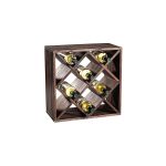 Kesper ksp69244 polica za vino borovo drvo fsc 20 boca 50x50x25cm - Слика 2