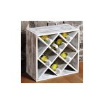 Kesper ksp69247 polica za vino belo drvo 20 flaša 50x50x25cm - Слика 4