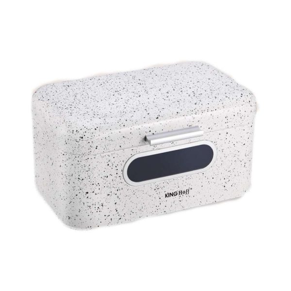 Kinghoff kh1079 kutija za hleb 30x19,5x15,8 metal bela