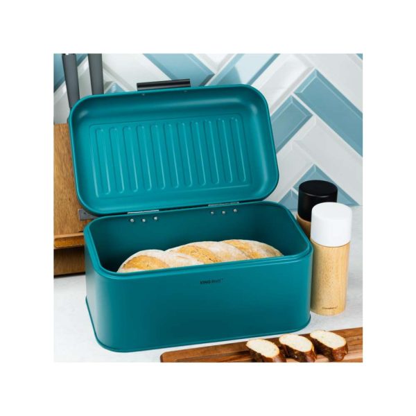 Kinghoff kh1711 kutija za hleb metalna tirkizna